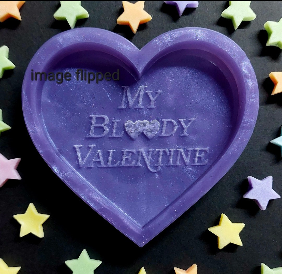 My Bloody Valentine Heart Silicone Mould for wax, resin and more