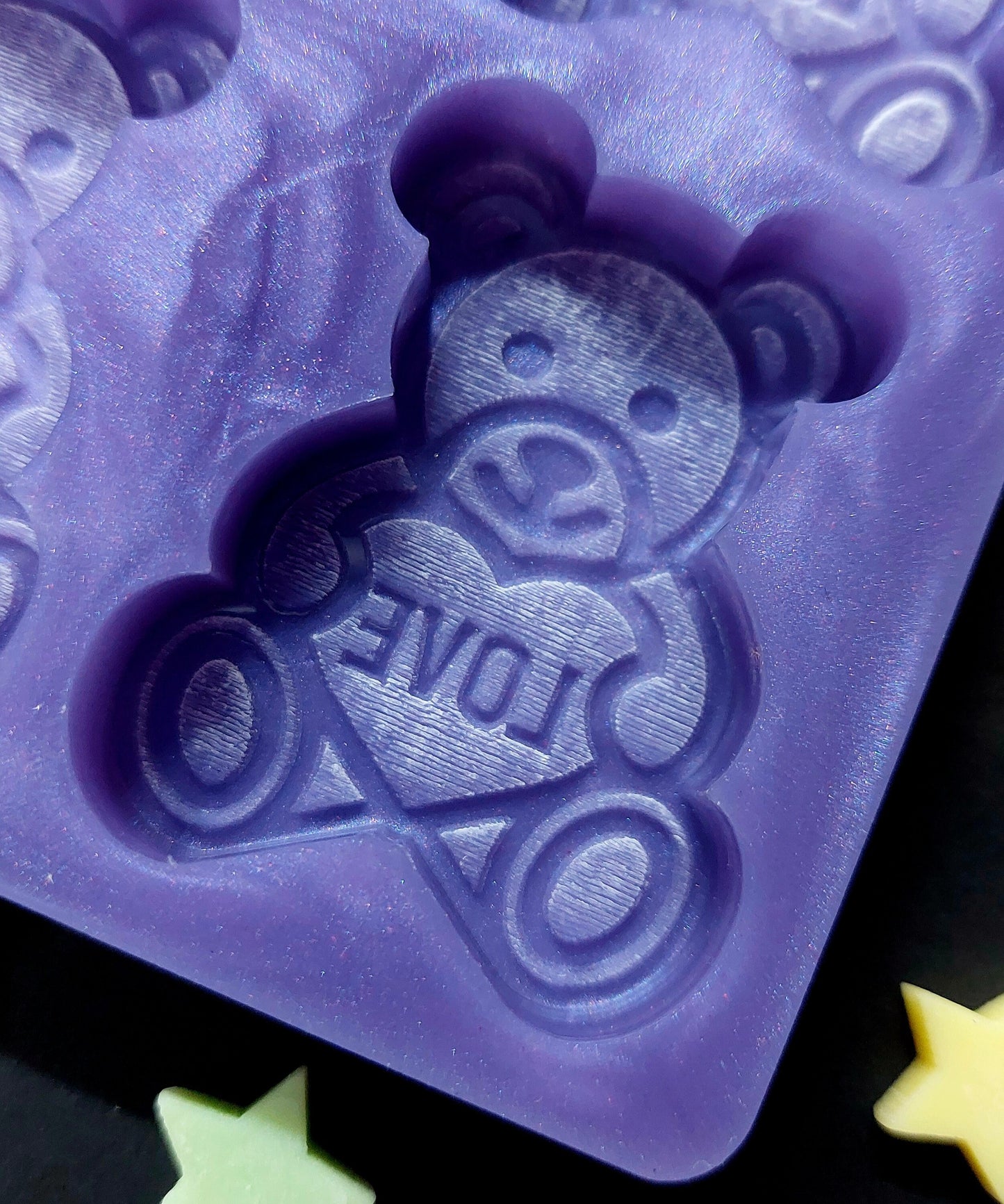Teddy 6 Cell Silicone Mould for wax, resin, soap etc